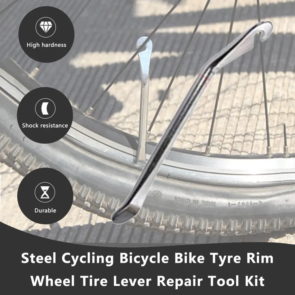 

Hot Sale Cycling steel Wheel Tire Lever Curved Bike Bicycle Tyre Repair Tool Kit