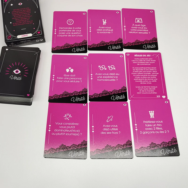 50 Cartes правда или осмеливание сексуальная игра для взрослых набор игровых карт Ou