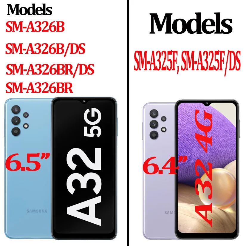 

Acrylic Case For Samsung a52 a72 5G Cover+Glass Galaxy A32 4G 5G Shell Bumper Armor Clear PC+TPU Case Samsung Galaxy a32 a72 a52