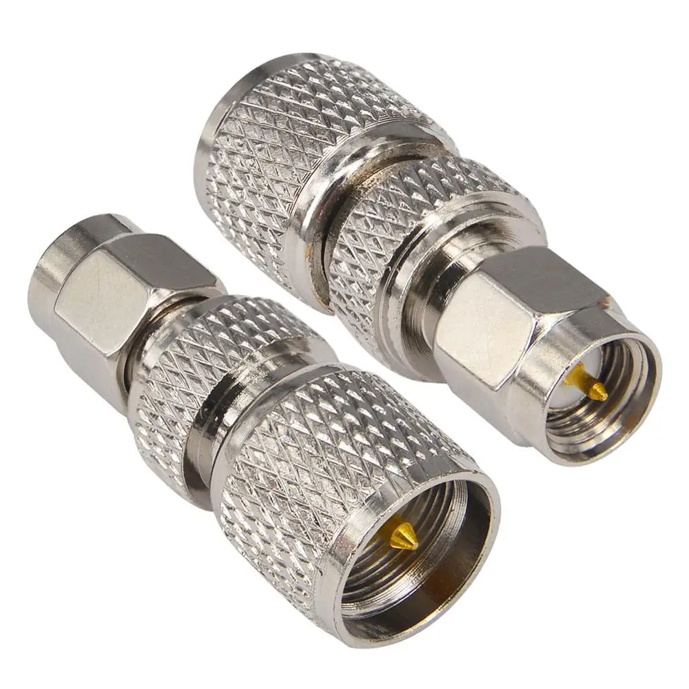2 шт. никелированный переходник с SMA на Mini UHF|connector strip|connector blockconnector ac |