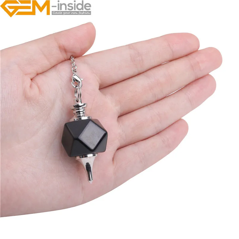 Merkaba натуральный приданый маятник с чакрами для гадания Настоящий камень реики