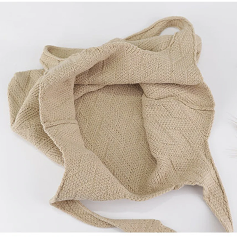 Осенние шерстяные вязанные Сумочки Повседневная хлопчатобумажная тканая