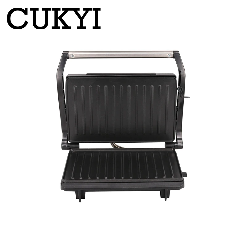 Электрический гриль CUKYI для домашнего барбекю двусторонняя с быстрым нагревом