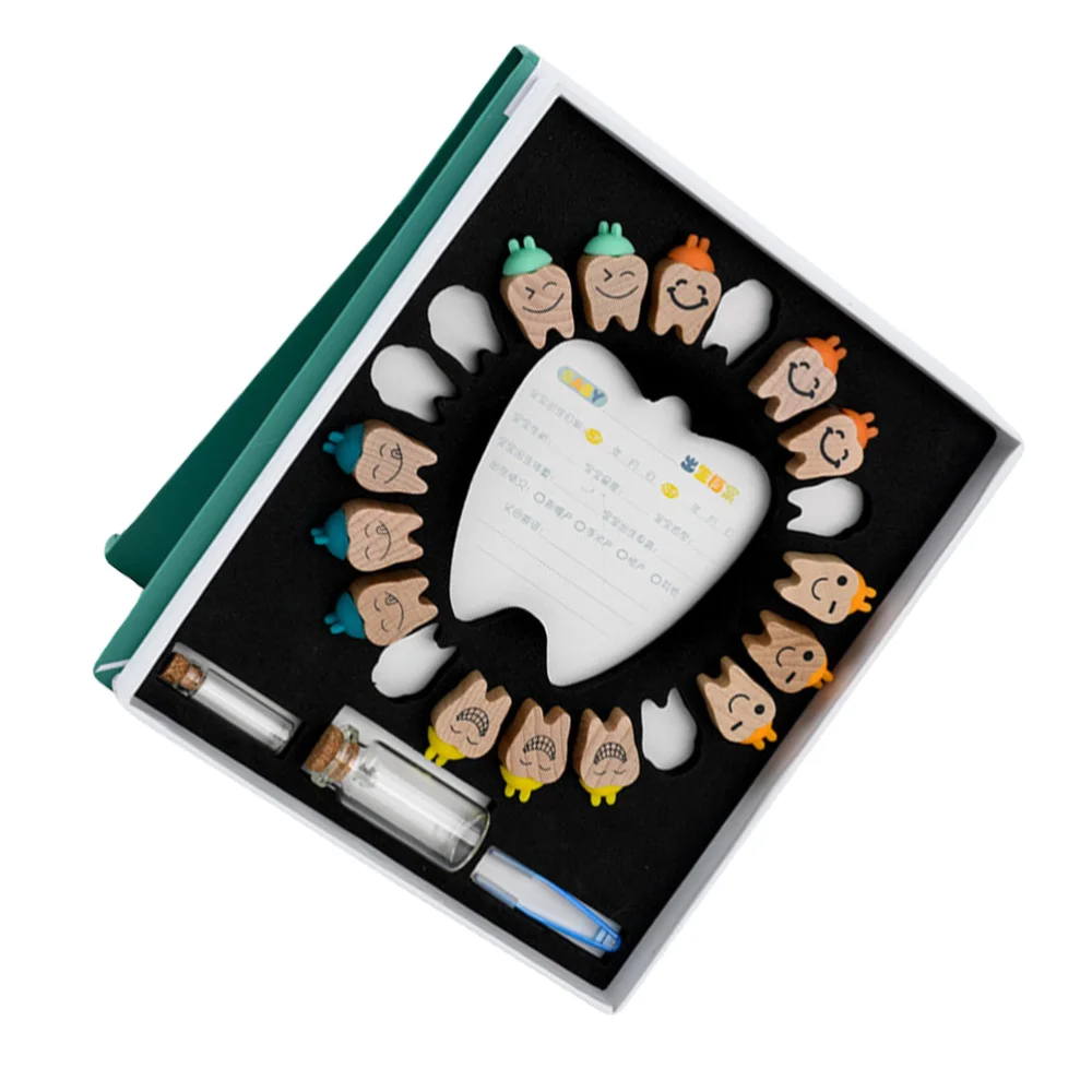 

1 Set of Creative Baby Tooth Case Lovely Baby Deciduous Tooth Keepsake Box