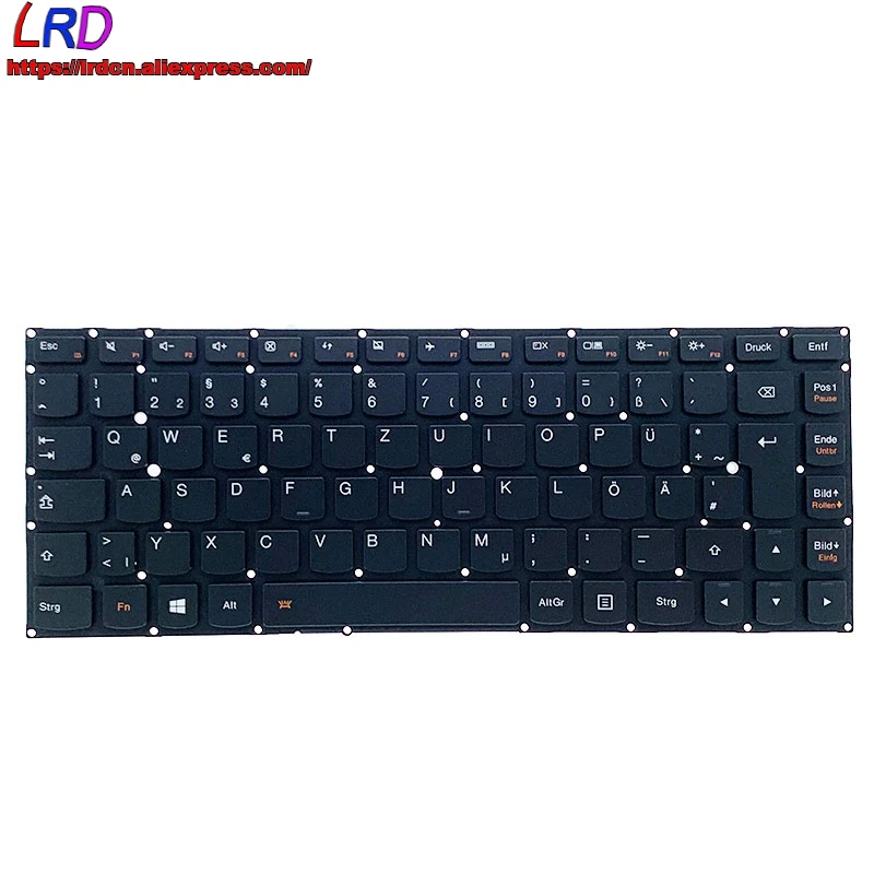 Новая Оригинальная немецкая клавиатура с подсветкой для ноутбука Lenovo Yoga 900-13ISK