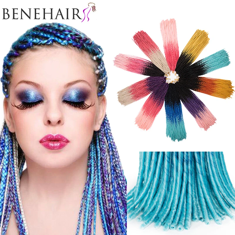 Женские накладные пряди из искусственного меха Черные волосы с косичкой| |