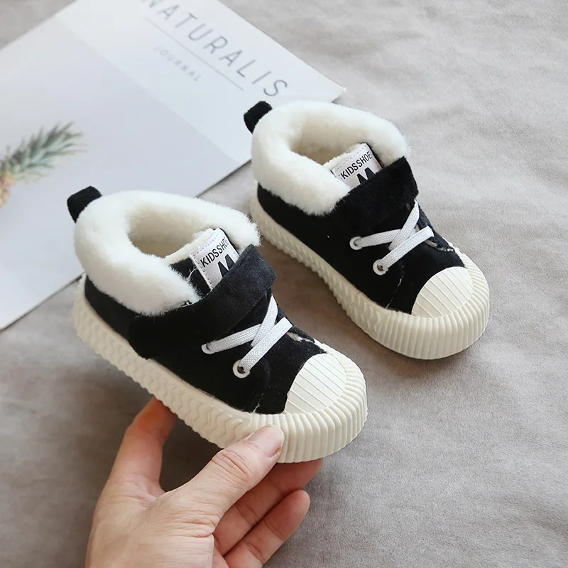 New Winter Baby Girl Boy Infant Toddler Plush Boots Thickening Snow Soft Bottom Non-Slip Warm Child Kids Shoes | Мать и ребенок
