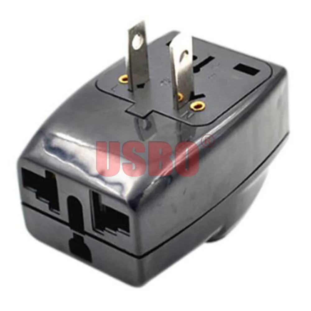 Переходник 3-в-1 10 А 250 В 2 контакта | Электроника