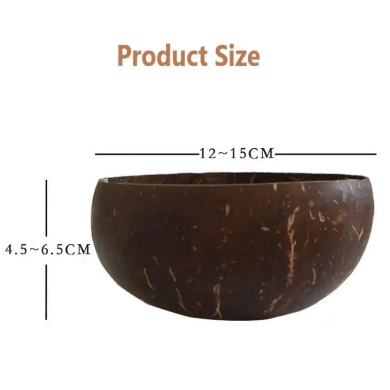 

Wooden Dinner Plates Fruit Salad Coconut Bowl Natural Round Melon Fruit Kitchen Plate Small Snacks Candy Dish Wood Tableware