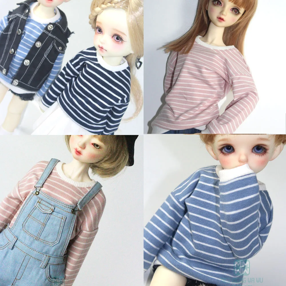 BJD кукольная одежда для 1/3 1/4 1/6 uncle YOSD MYOU SD DD кукольные аксессуары полосатая