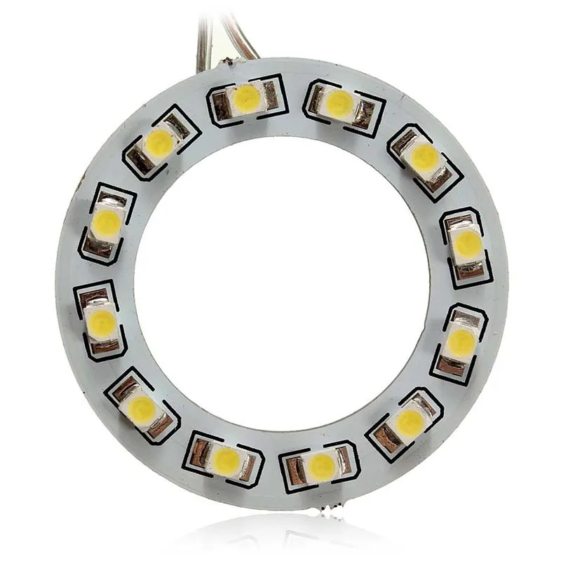 4x Белый 40 мм 1210 SMD 12 Светодиодный светильник с ангельским глазом кольцевой