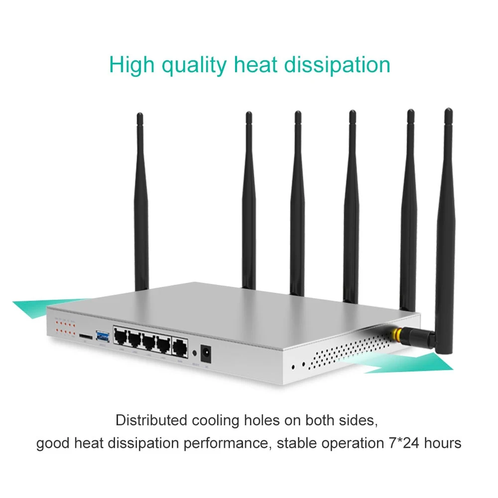 1200 Мбит/с 4G Wi Fi маршрутизатор 4 Порты и разъёмы с мобильными микрoуправлением