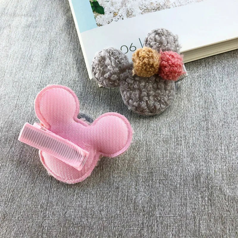 Заколки для волос с Минни Маус маленьких девочек детские заколки на осень и зиму