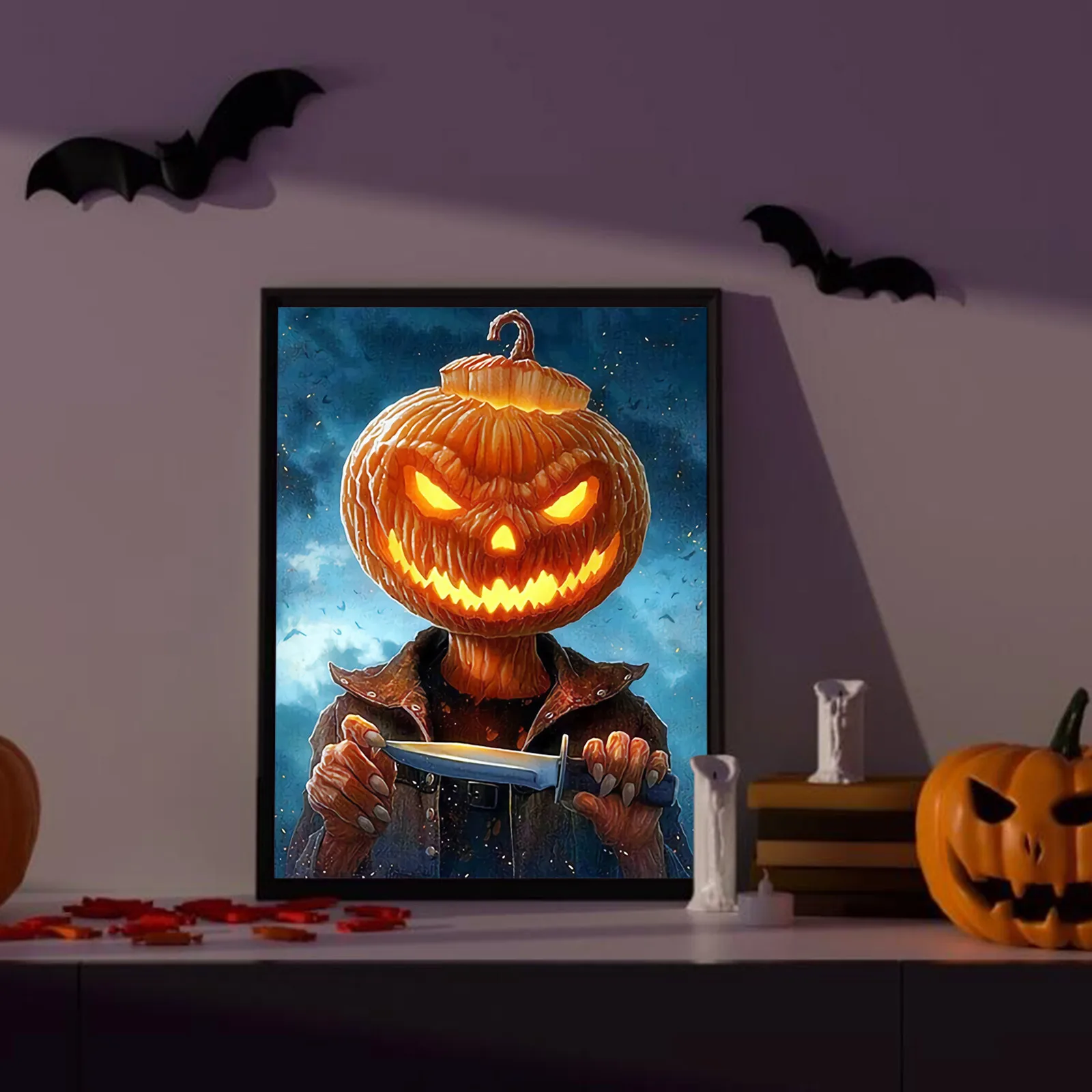 Украшение для хэллоуивечерние 5D алмазная точка полноразмерная картина