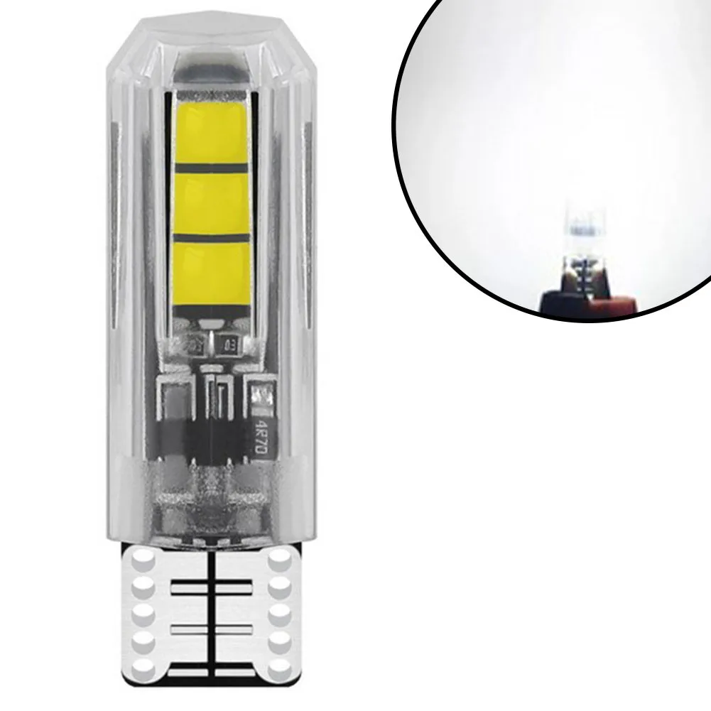 

1 Pair Car LED Width Light T10 6SMD 3030 License Plate Light Reversing Lights Long Lasting Super Bright 3030 Chip