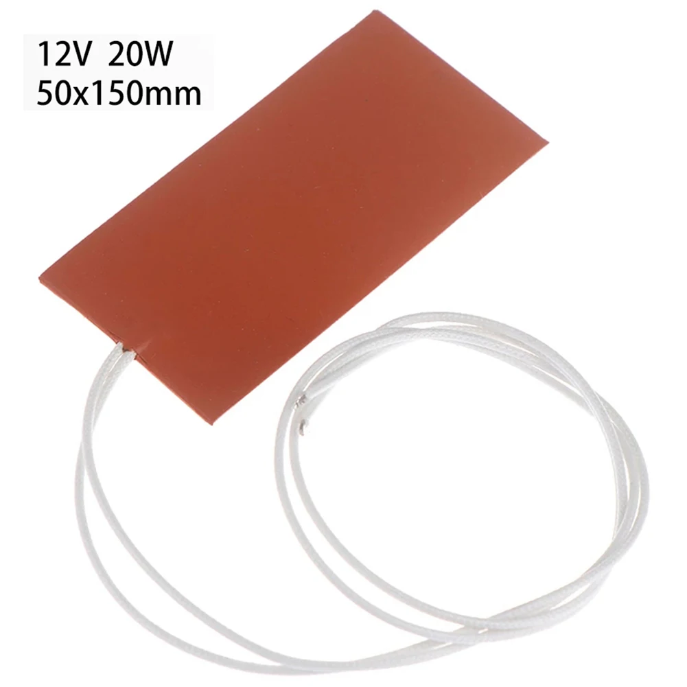 12 В 50x150 мм 20 Вт масляный бак двигателя водонепроницаемый силиконовый нагреватель