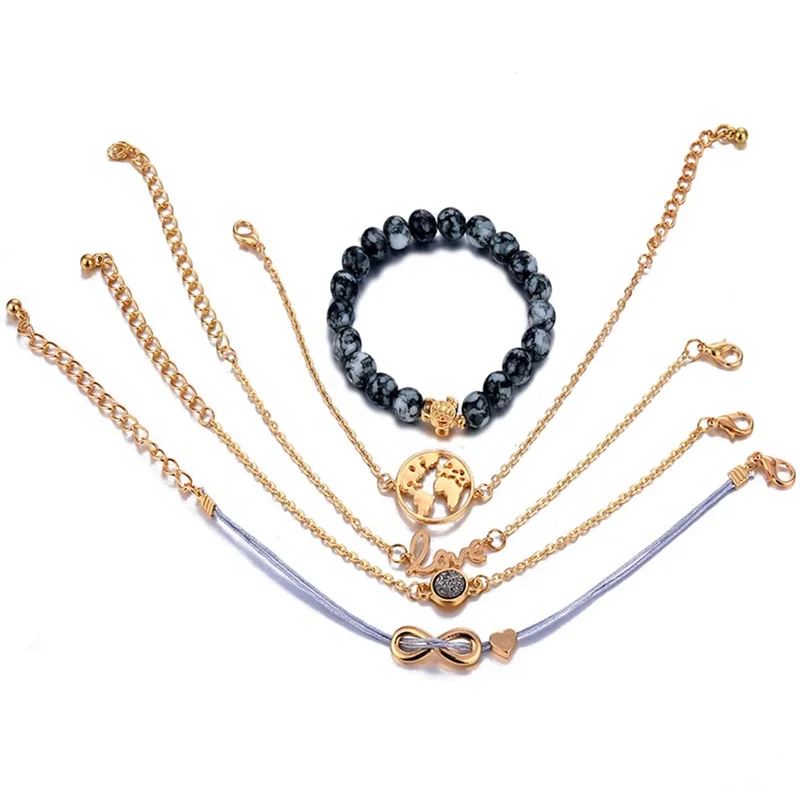 Женский браслет с подвеской в виде черепахи золотистого цвета | Украшения и