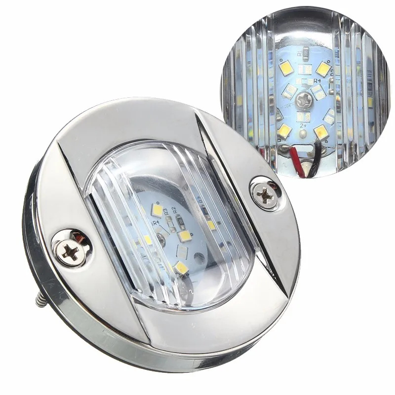 Новый DC 12 В морской транец для лодки светодиодный кормовой фонарь Круглый из