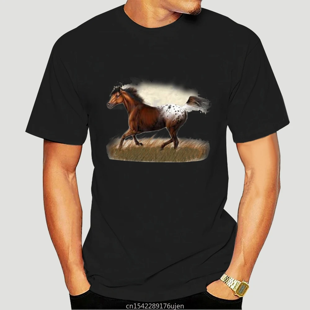 

Cool Boy Cowboy Cowgirl Men Shirts Beautiful Blanket Appaloosa Appy Horse Fashion 2021 Tops Tees O-Neck Casual T-Shirt