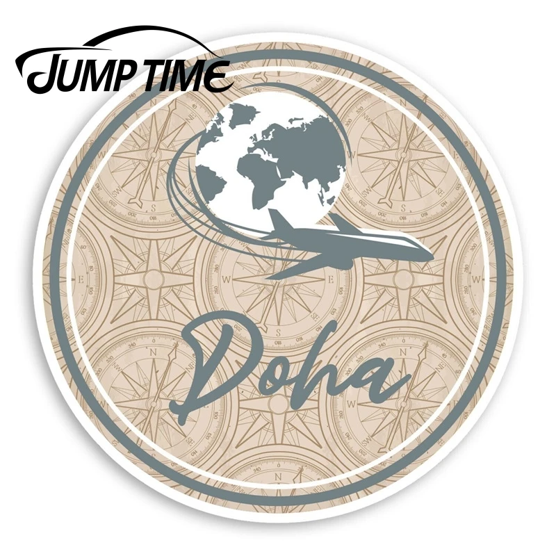 СКАЧОК времени Доха Катара виниловая наклейка s путешествия Глобус стикер для