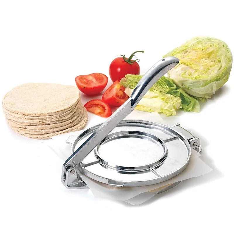 

1Pcs 20cm Heavy Multifunction Aluminum Foldable Tortilla Meat Gadgets Bakeware Press Kitchen DIY Accessories Healthy 2020NEW Hot