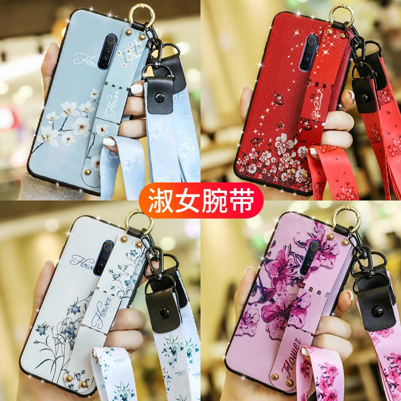 Чехол Teppka для Realme X2 Pro блестящий ремешок браслет кронштейн чехол OPPO Coques |