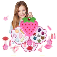new fashion girl make up kit children pretend play toys princesses makeup set safe non toxic girls dressing cosmetic nail polish