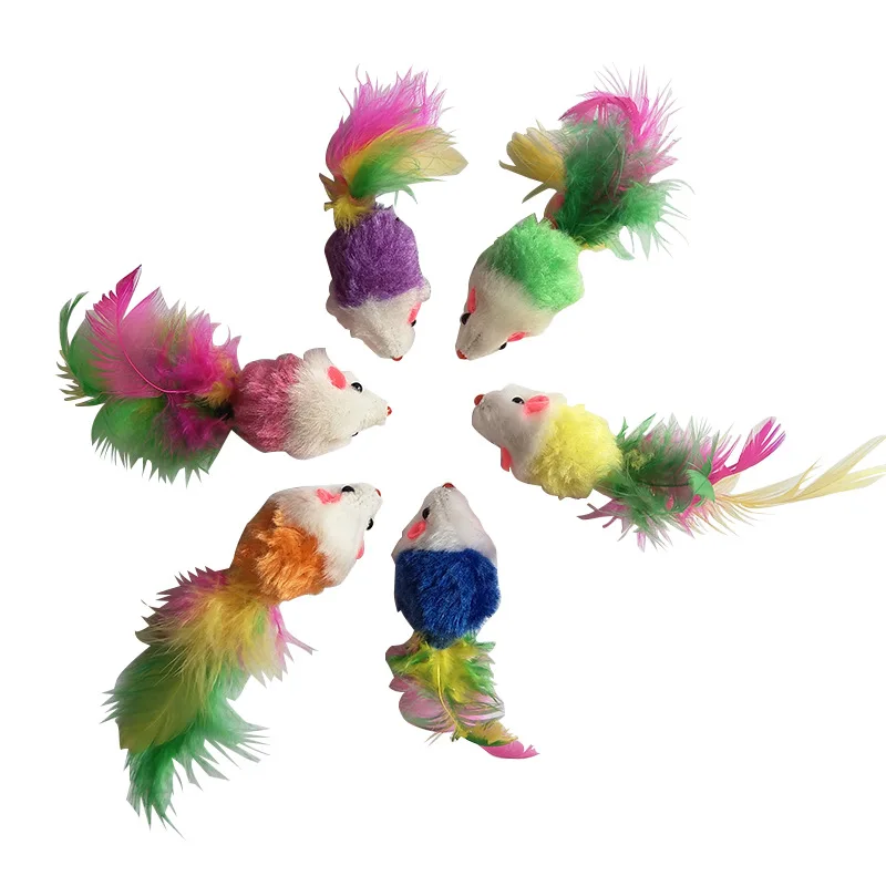 

Hokerbat NewNew 3pcs/lot Mix Pet Catnip Mice Cats Toys Fun Plush Mouse Cat Toy For Pet Little fat False mouse Cat Toys cat plush