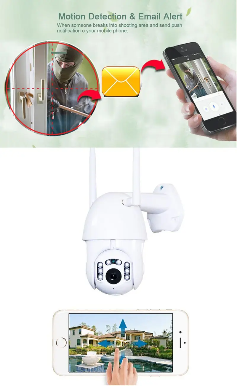 2 5 дюймов Мини Открытый 2MP IP PTZ wifi IP66 водонепроницаемый двухсторонний аудио