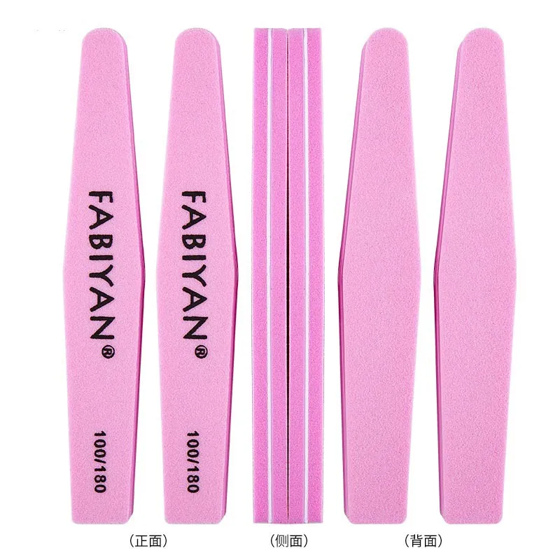 УФ Гель лак Маникюрный Инструмент наждачная бумага пилка для ногтей Лайм 100/180