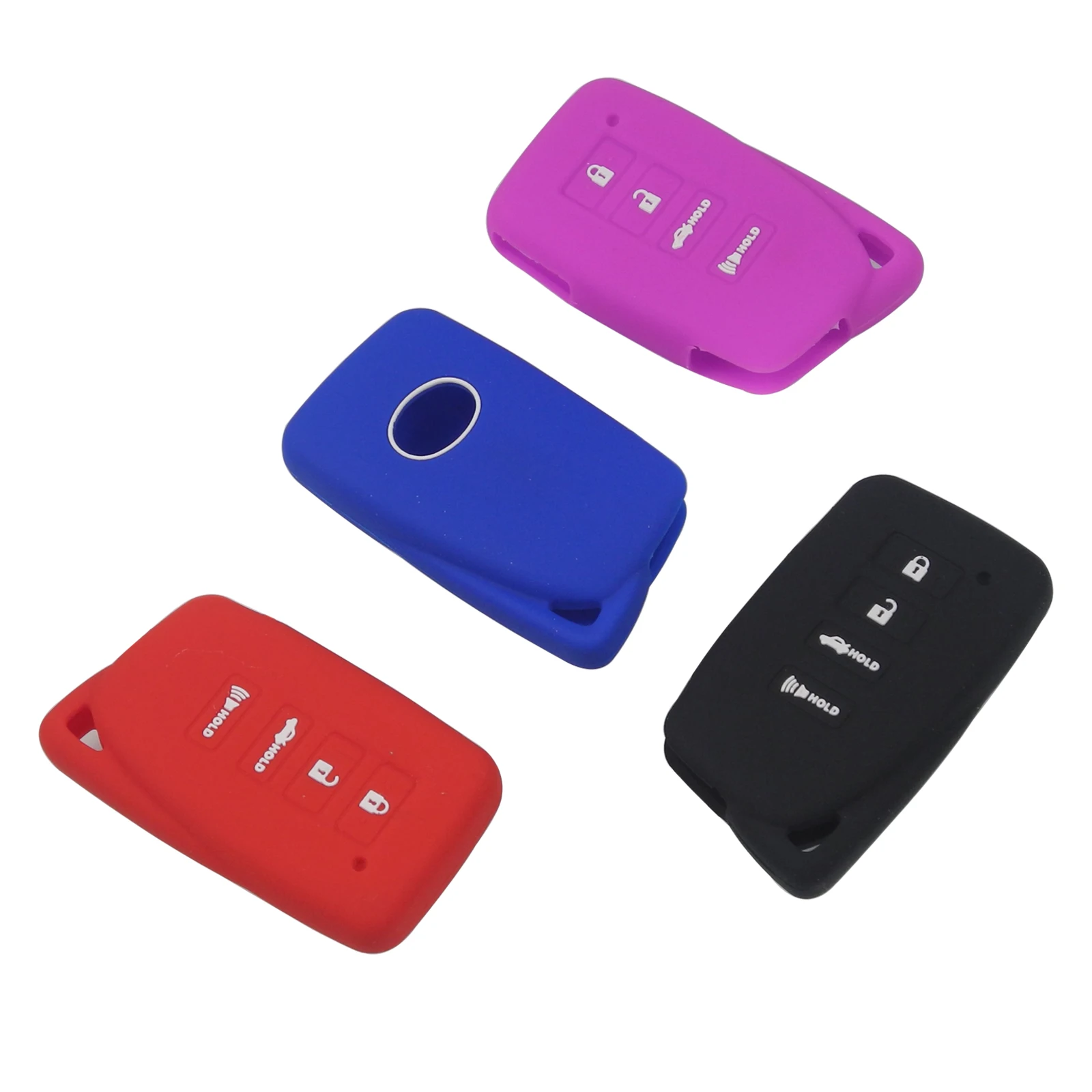 

Kutery Silicone Rubber Car Key Cover For Toyota For Lexus GS-350 GS-450h ES-300h ES-350 Remote Car Case Shell Protecter 4Buttons