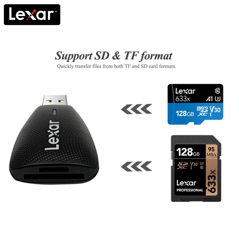 Карта памяти Micro SD Lexar 100% x 1 ТБ 633 ГБ до 95 м/с класс 10 256 оригинал | Компьютеры и офис