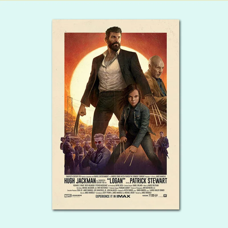 2017 Логан Росомаха 3 X Мужской фильм HQ шелковые настенные плакаты Настенная