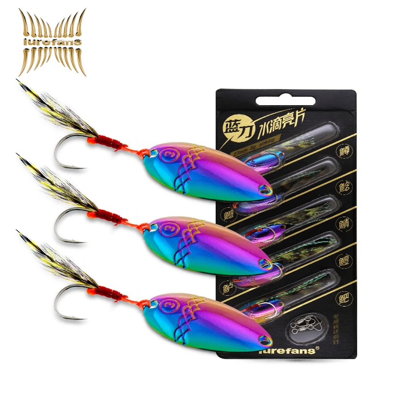 LUREFANS-SHUIDILIANGPIAN тонущие приманки в виде ложки 23 мм/3 г 27 мм/Искусственная доска из