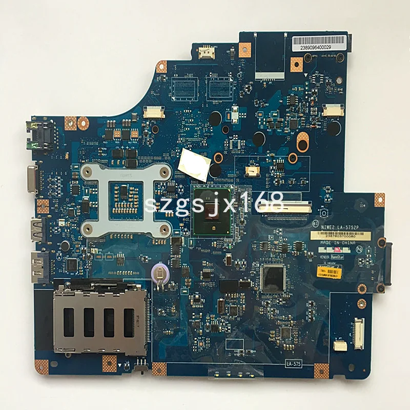 

laptop motherboard for lenovo g560 z560 niwe2 LA-5752P rev: 1.0 ddr3 hm55 motherboard a free cpu