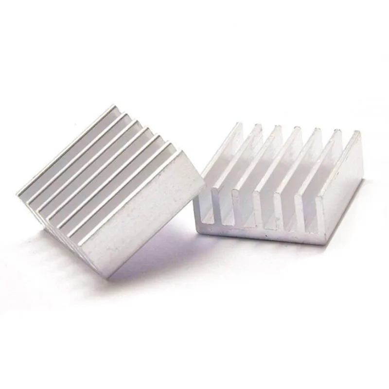 100pcs Cooling fin 14*14*6MM Silver Aluminum Heatsink MOS Heat sink Cooler 14 x 6
