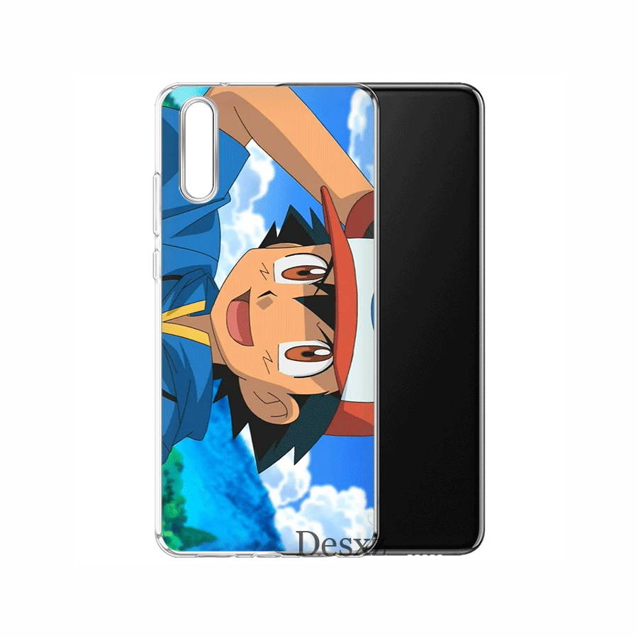 Чехол для мобильного телефона TPU huawei P30 P20 P10 P8 P9 Lite Pro P Smart Z Plus чехол Pokemons Ash и Pikachus |