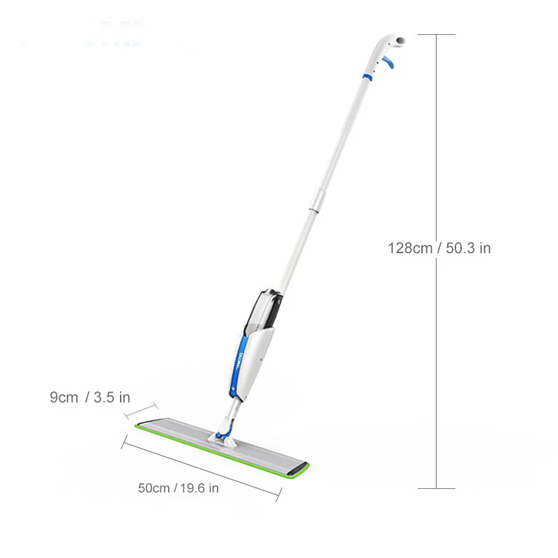 

Eyliden Spray Mop for Hardwood Floors Dust Flat Mop with Microfiber Washable Pads for Quick Cleaner with Refillable Water Bottle