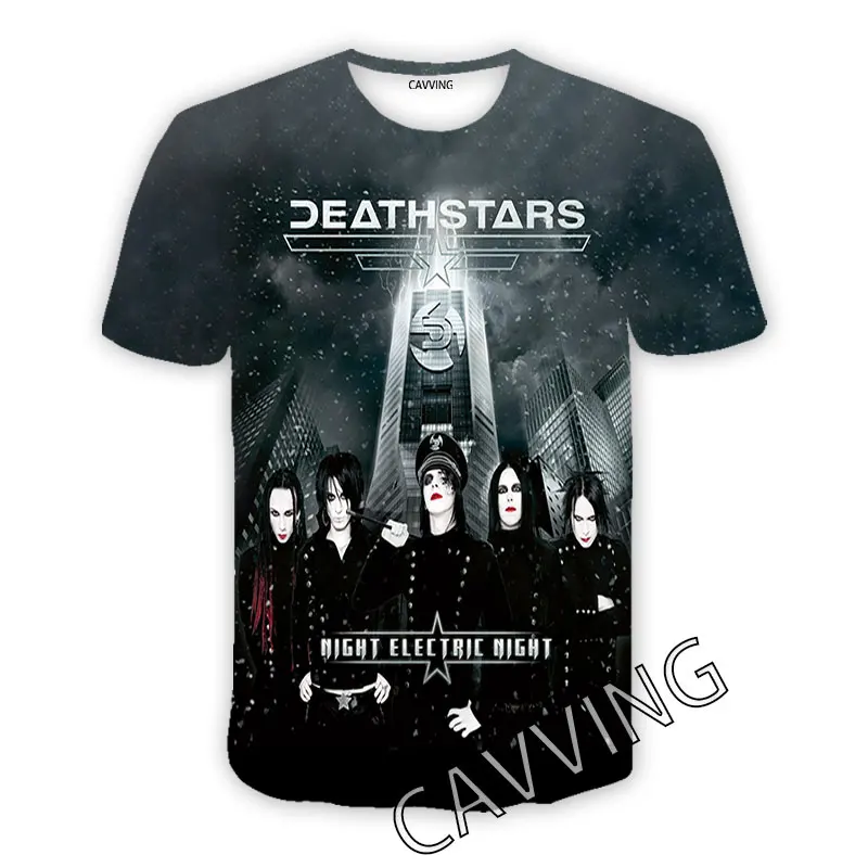 Повседневные футболки CAVVING с 3D принтом DEATHSTARS Стильные топы в стиле хип-хоп одежда