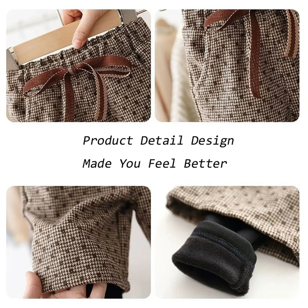 Модные демисезонные вельветовые брюки для девочек в Корейском стиле новинка 2020