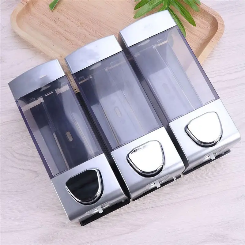 Настенный Стандартный диспенсер для кондиционера волос бутылка с тремя выходами