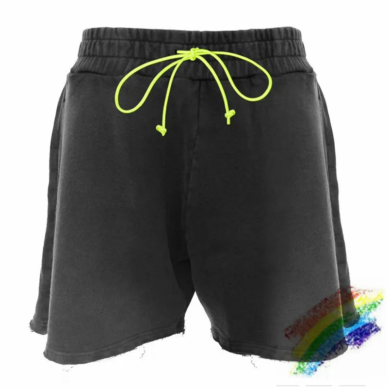 

New ASKYURSELF Shorts Men Women 1:1 Top-Quality Fluorescent green Loose Sportswear Shorts