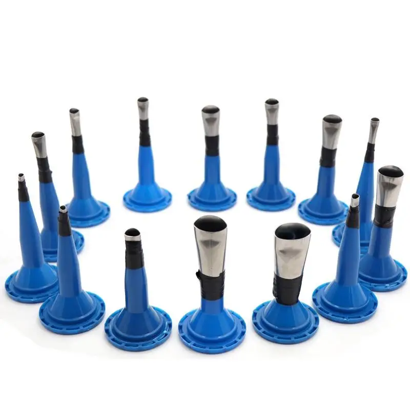 

14 Pieces Caulking Nozzle Finisher Scraper Applicator Tool W/ Base Reusable
