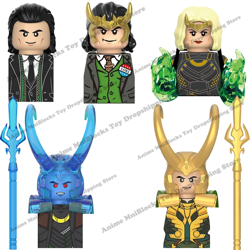 

Disney TVA LOKI WM6118 X0318 Sylvie anime plastic mini action toy figures Assemble toys Bricks for kids Christmas birthday gifts
