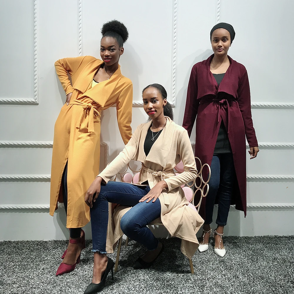 Женский кардиган вязаное мусульманское кимоно абайя мусульманский халат