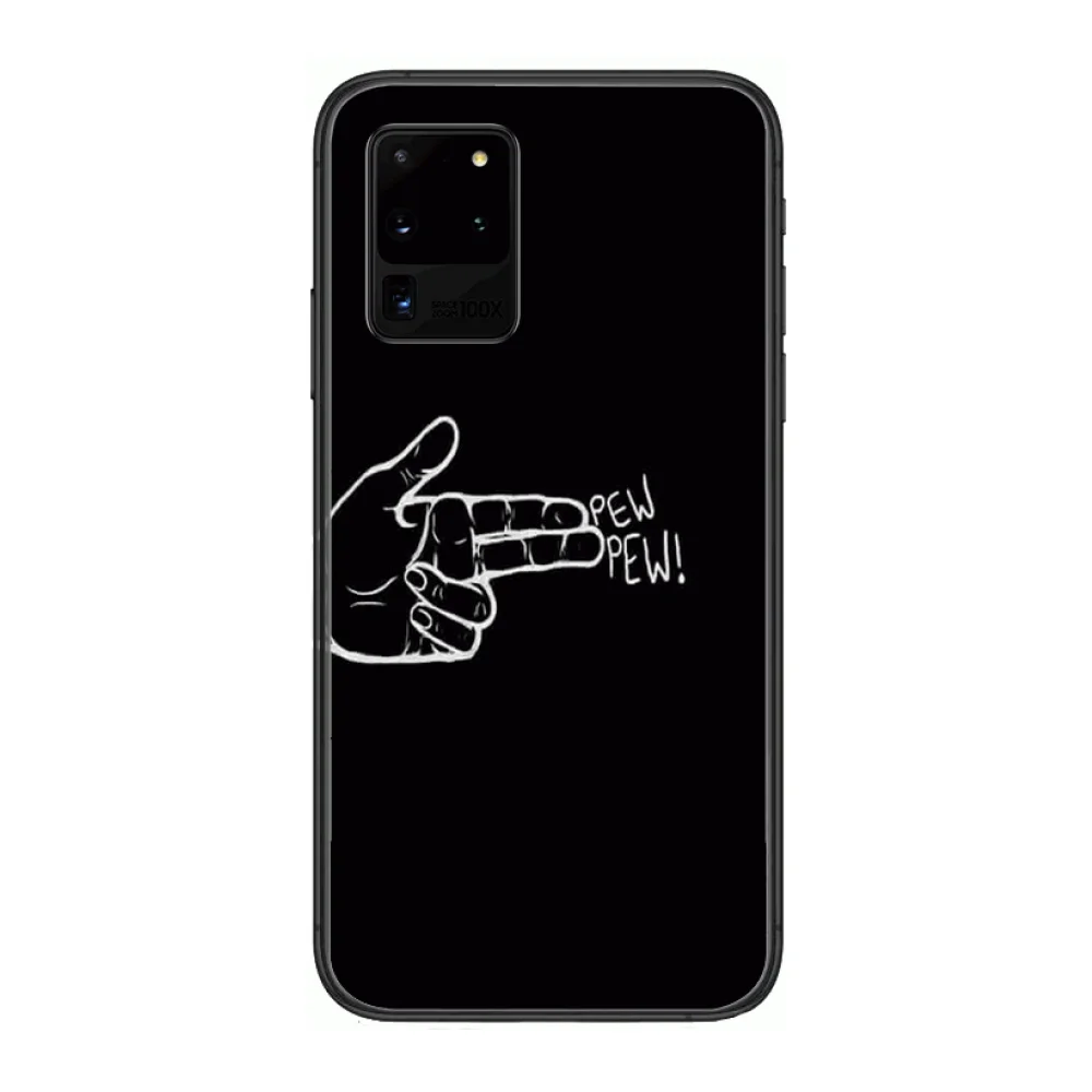 

Exquisite Delicate Phone cover hull For SamSung Galaxy S 6 7 8 9 10 20 Plus Edge E 5G Lite Ultra black soft bumper