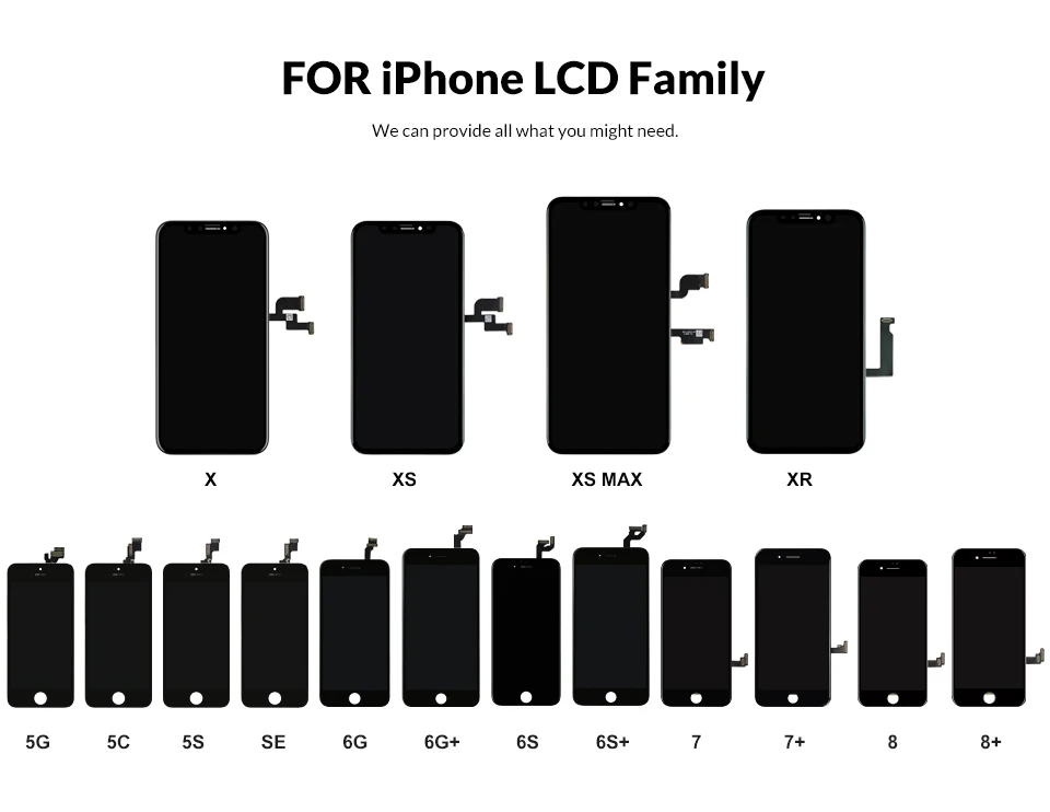 

New Premium For iPhone 5S SE 6 6Plus LCD Screen OEM Quality Replacement with Touch Screen For iPhone 7 7Plus 8 8Plus Display