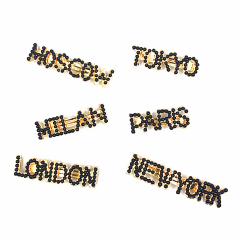 Жемчужные заколки для волос Нью Йорк Токио Париж Лондон аксессуары Стильные