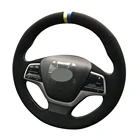 Женская черная замша из натуральной кожи для Hyundai Elantra 4 2016-2019 Solaris 2017-2019, автомобильные аксессуары