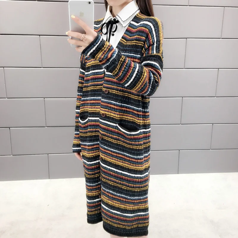 

Fashion women's autumn ladies sweater cardigan jacket 2019 new loose autumn women's knitted jacket female spring wild trend